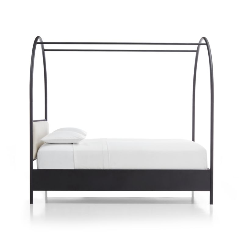 Canyon Queen Arched Canopy Bed with Upholstered Headboard - Image 3