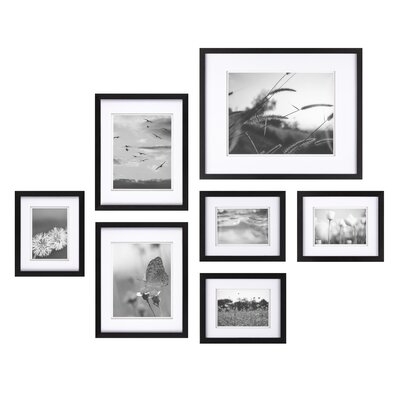 Bekah 7 Piece Matte Wood Gallery Wall Frame Set - Image 0
