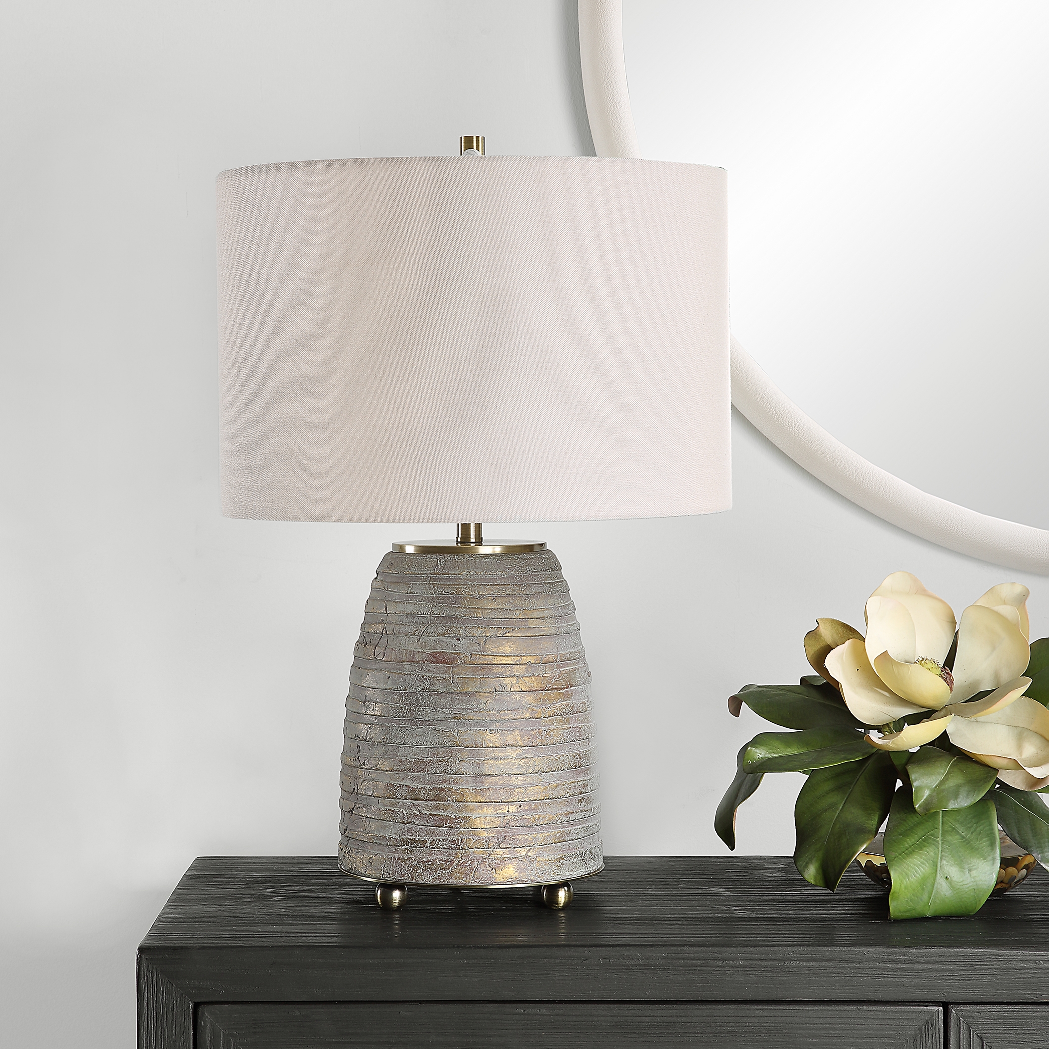 Gorda Bronze Ceramic Table Lamp - Image 2