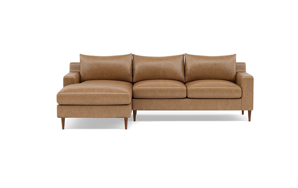 Sloan Leather Left Chaise Sectional - Image 0