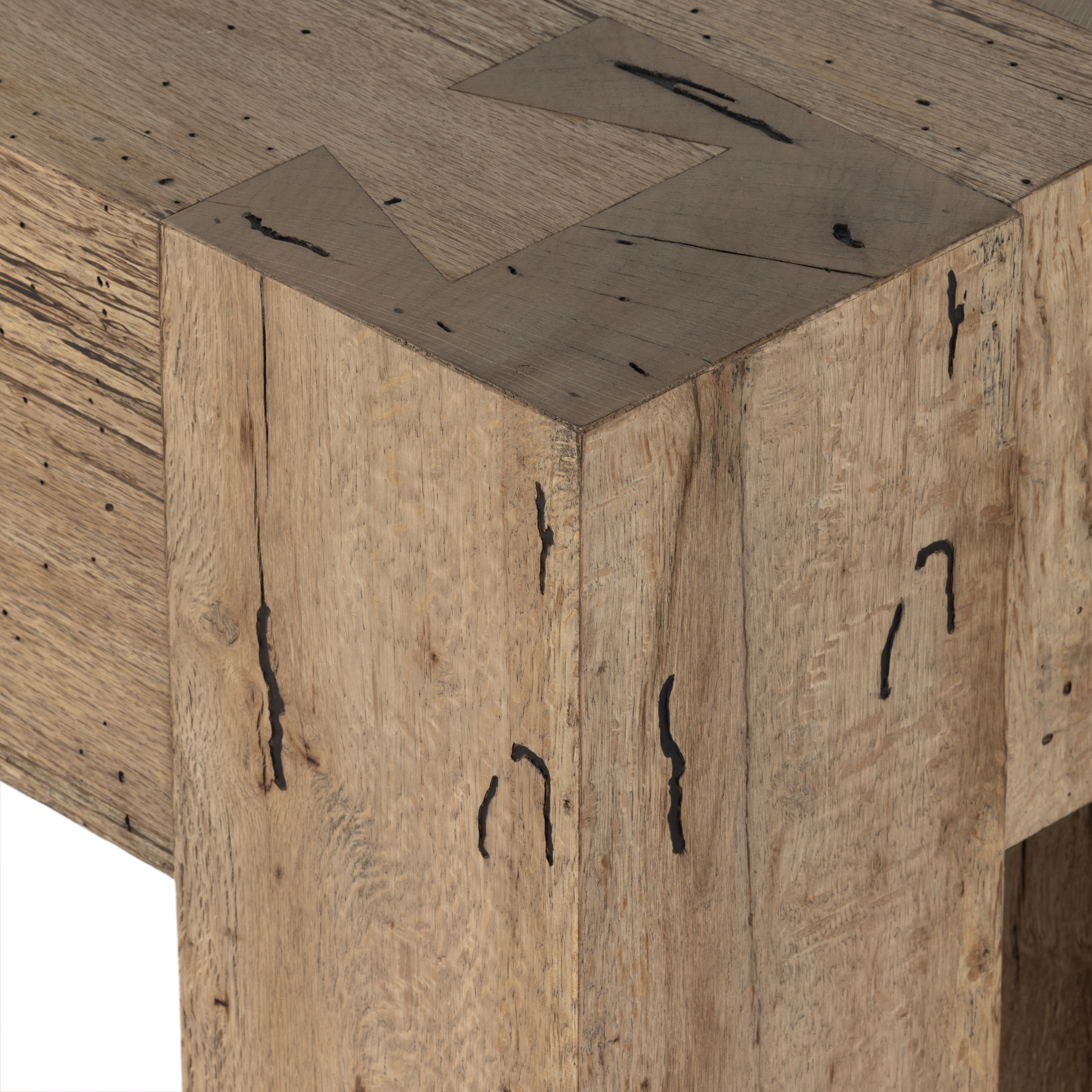 Abaso Console Table-Rustic Wormwood Oak - Image 7