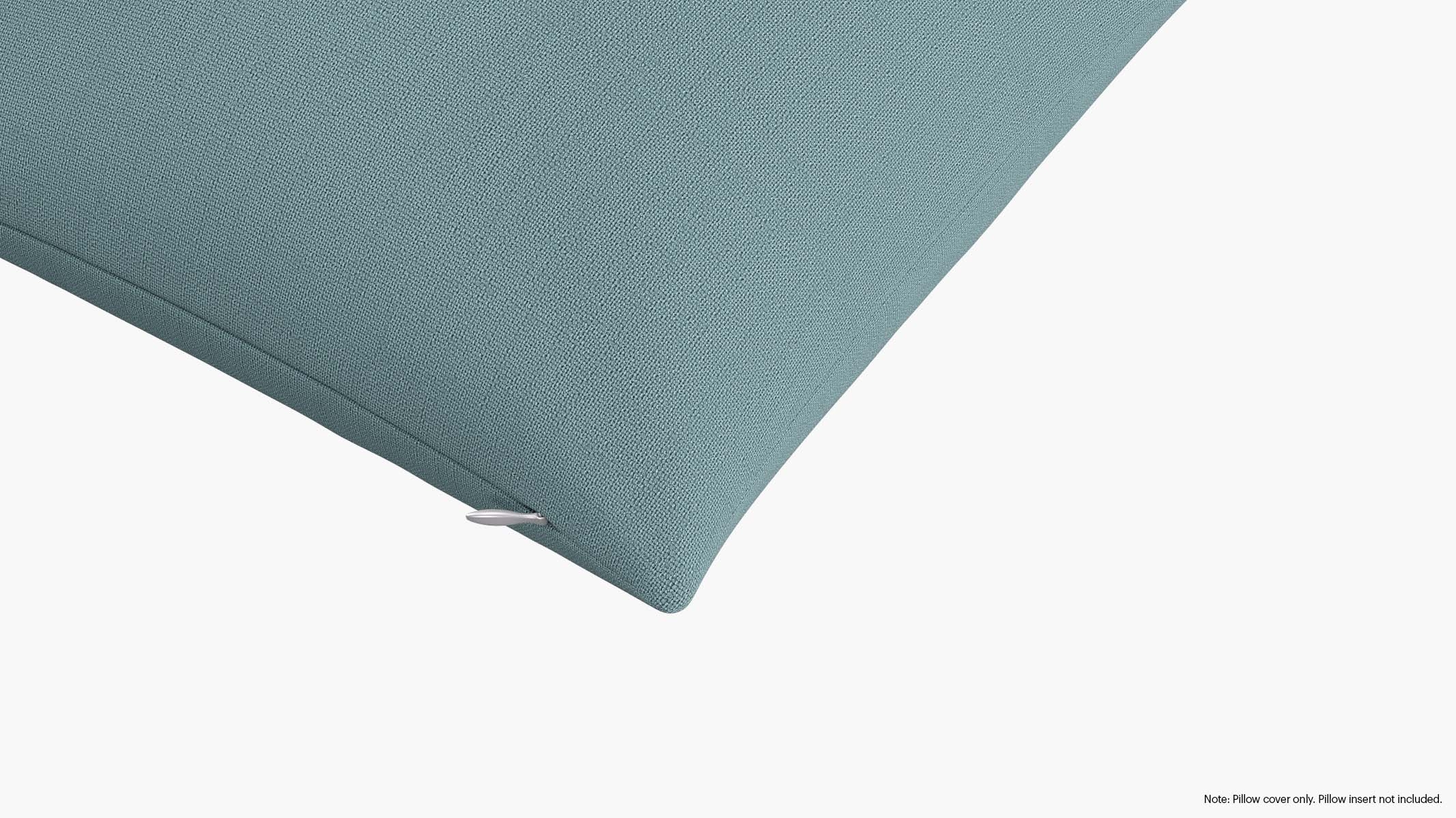 Throw Pillow Cover 18", Seaglass Everyday Linen, 18" x 18" - Image 1