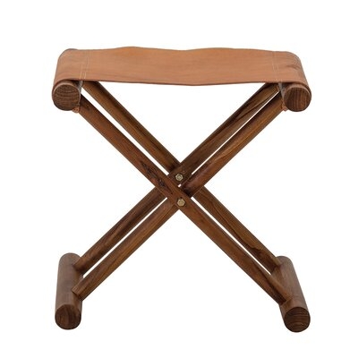 Sharo Solid Wood Folding Accent Stool - Image 0