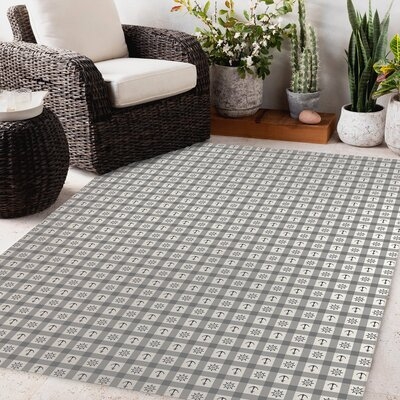 ANCHOR GALORE GREY Outdoor Rug By Breakwater Bay - Image 0