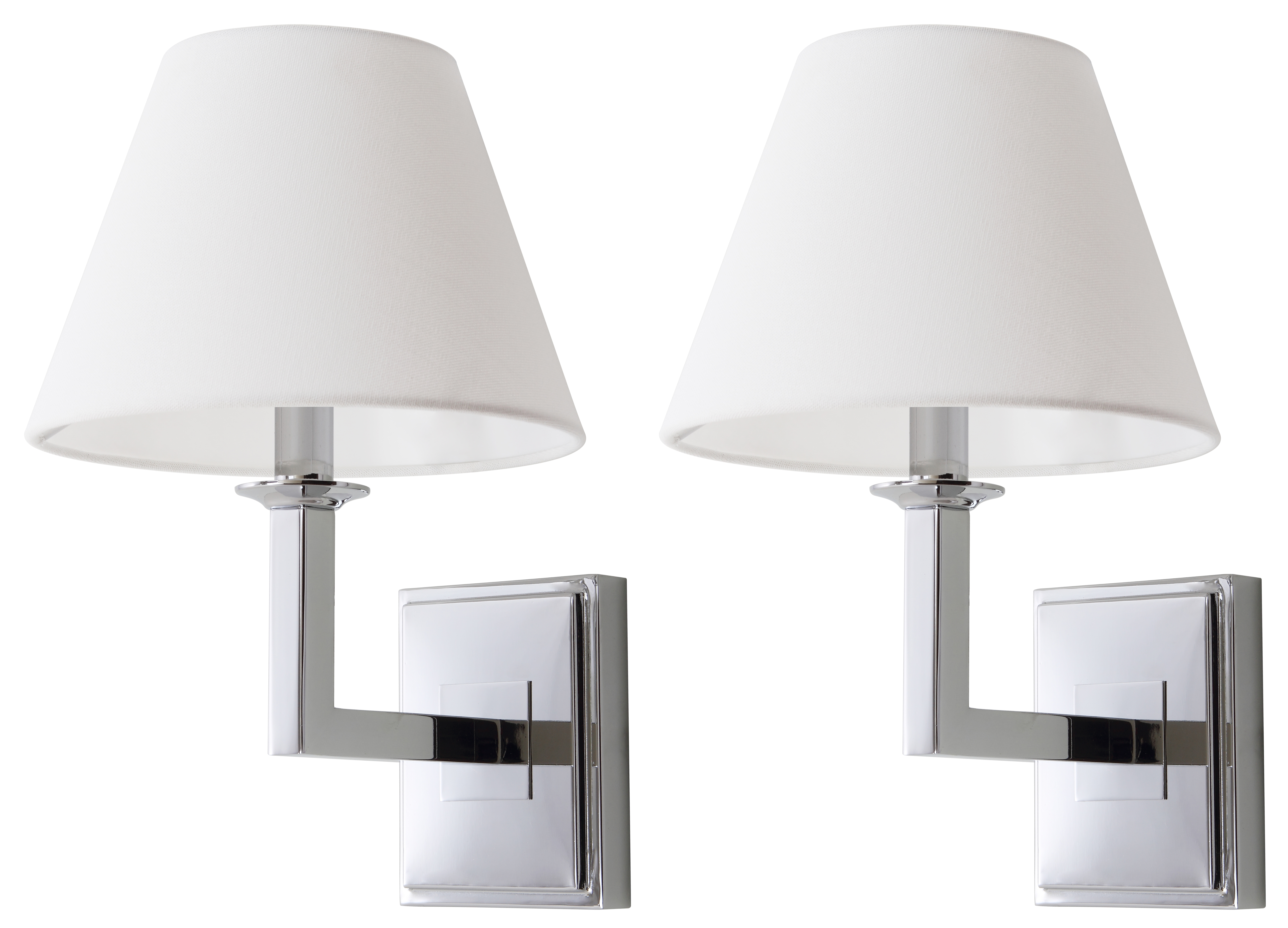 Pauline 14.5-Inch H Wall Sconce - Chrome - Safavieh - Image 0