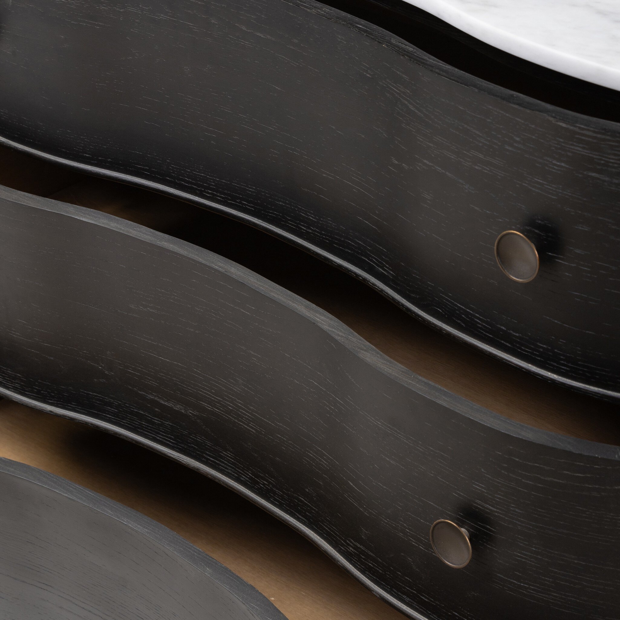 Tiago Marble Chest - Distressed Black - Image 8