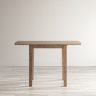 Milone Drop Leaf Solid Wood and Acacia Dining Table - Image 0
