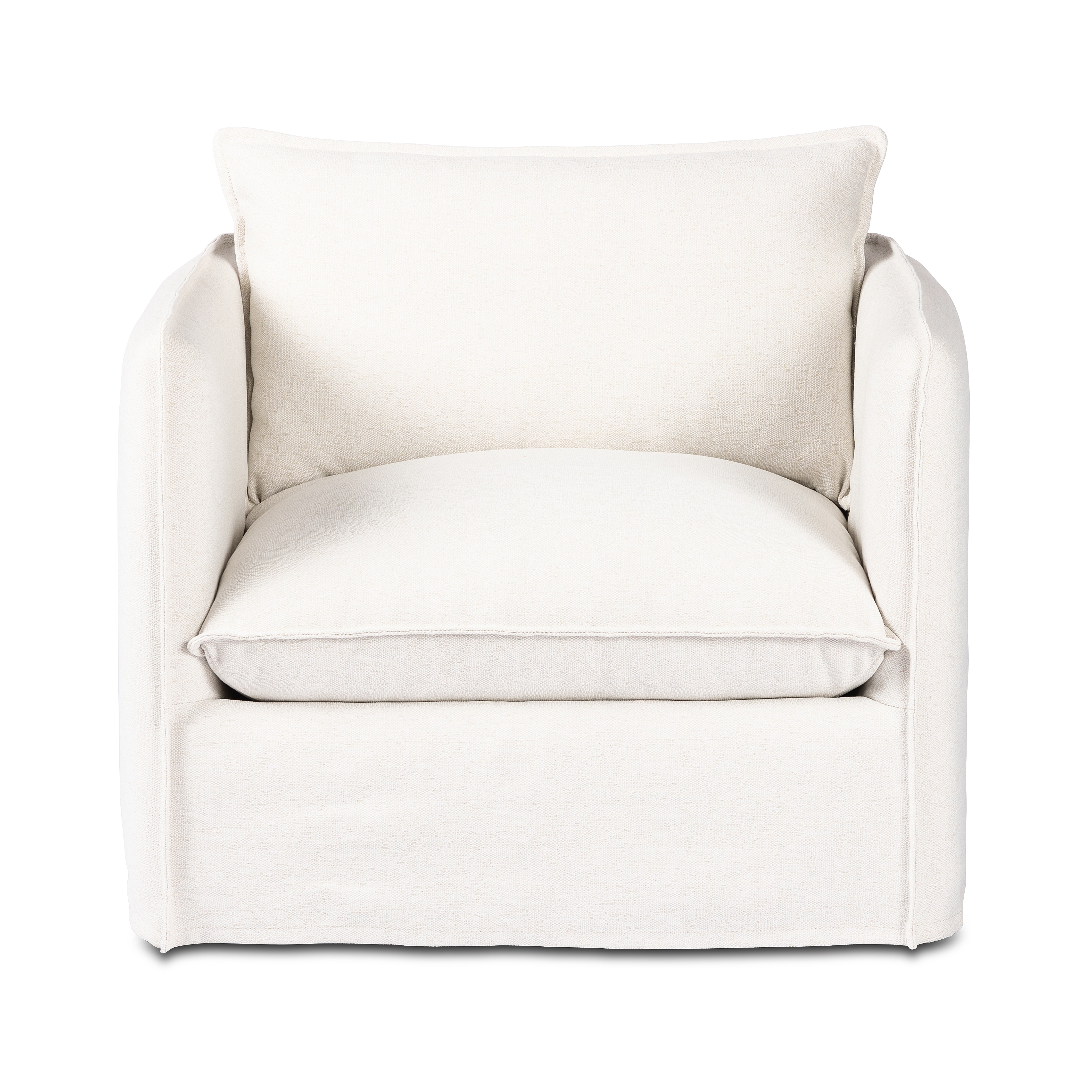 Andre Outdoor Swivel Chair-Alessi Linen - Image 3