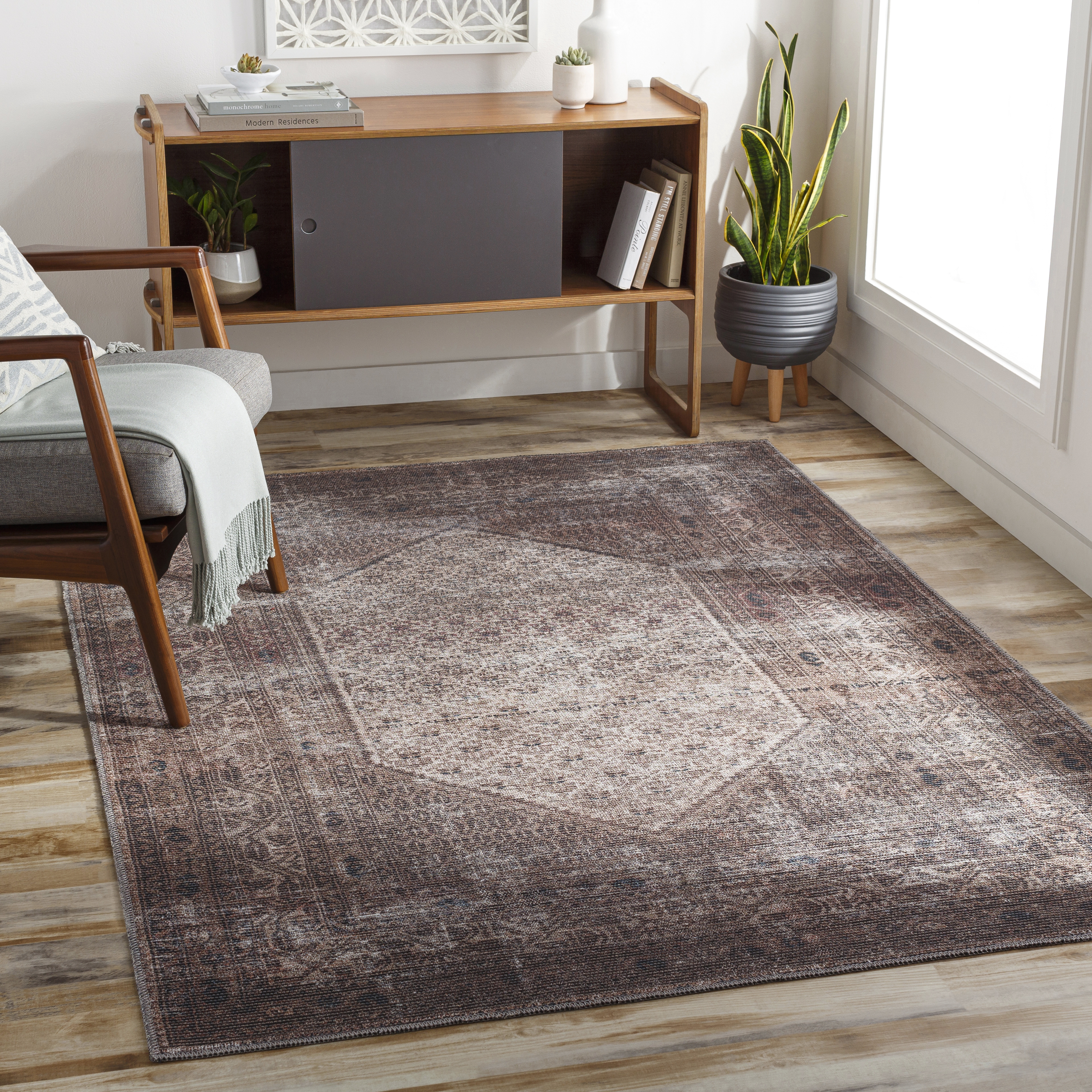 Colin Beige Indoor 9'2" x 12' Machine Woven Rug - Image 1