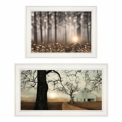 'Enchanted Sunrise' by Lori Deiter - 2 Piece Picture Frame Painting Print Set on Paper - Image 0