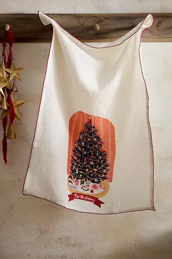 Tinsel Tree Dish Towel - Image 0