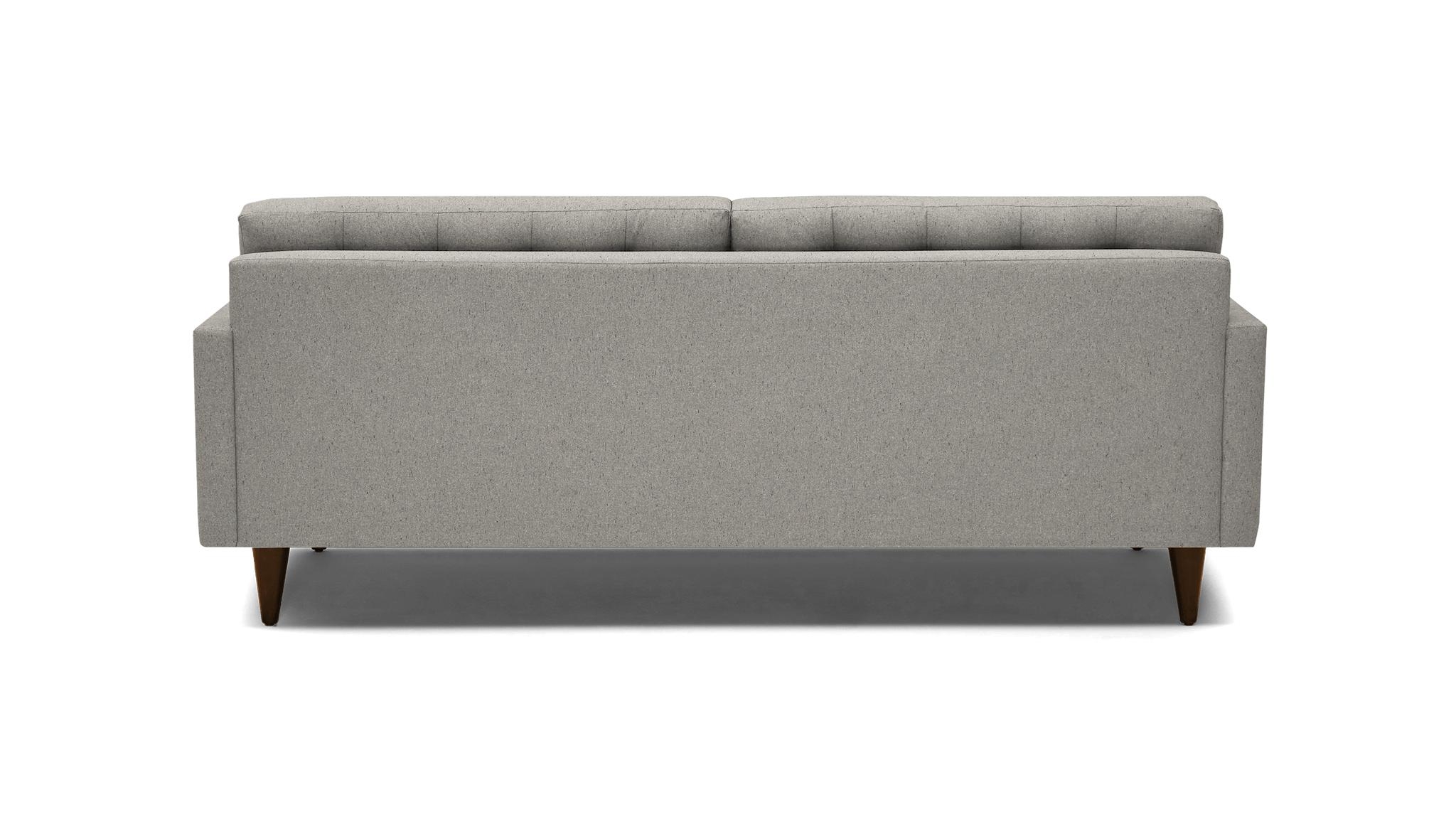 White Eliot Mid Century Modern Sofa - Bloke Cotton - Mocha - Image 4