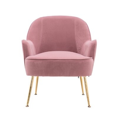 Modern Soft Velvet Material Green Ergonomics Accent Chair Living Room - Image 0