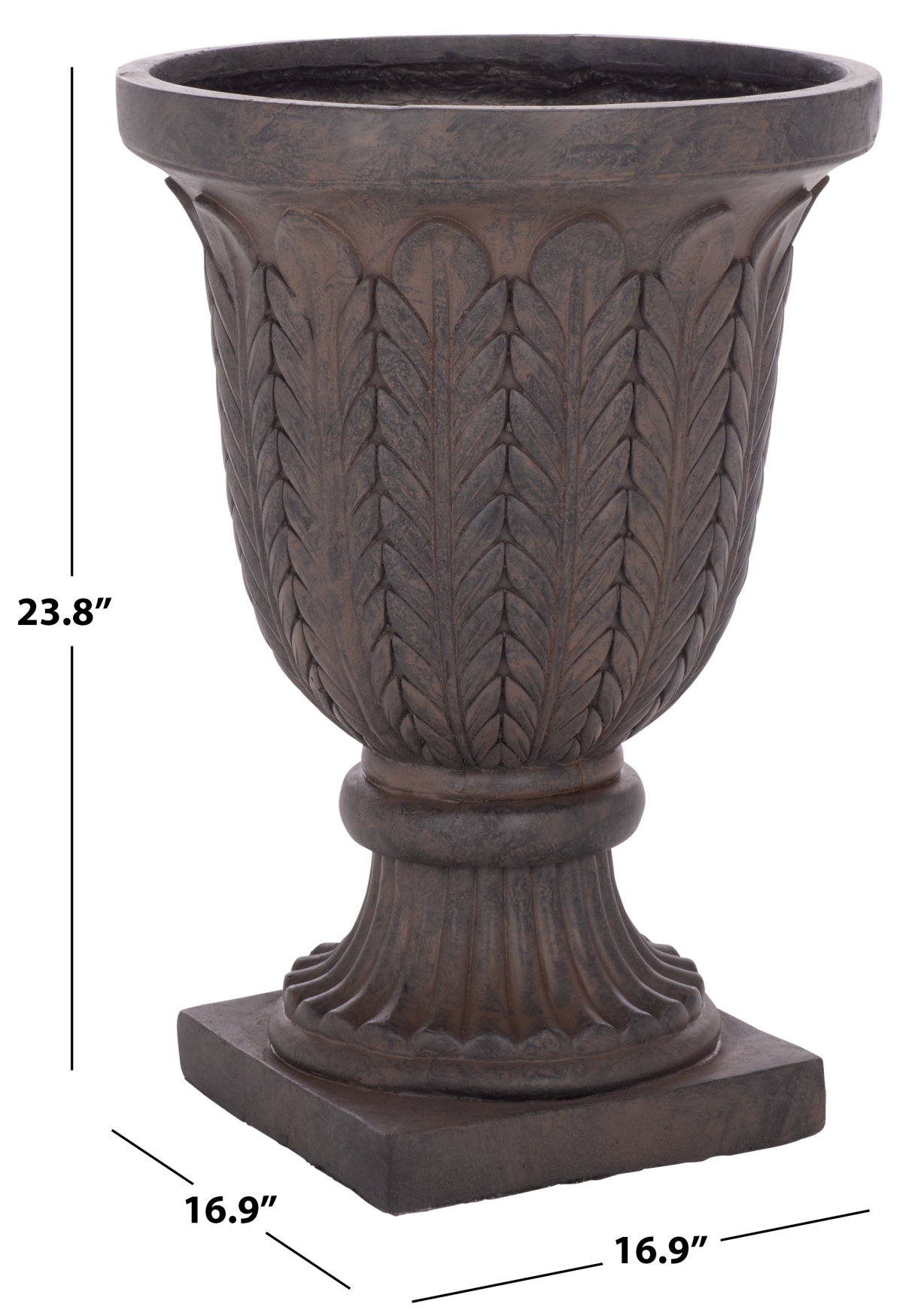Apollo Planter Pot - Brown - Safavieh - Image 4