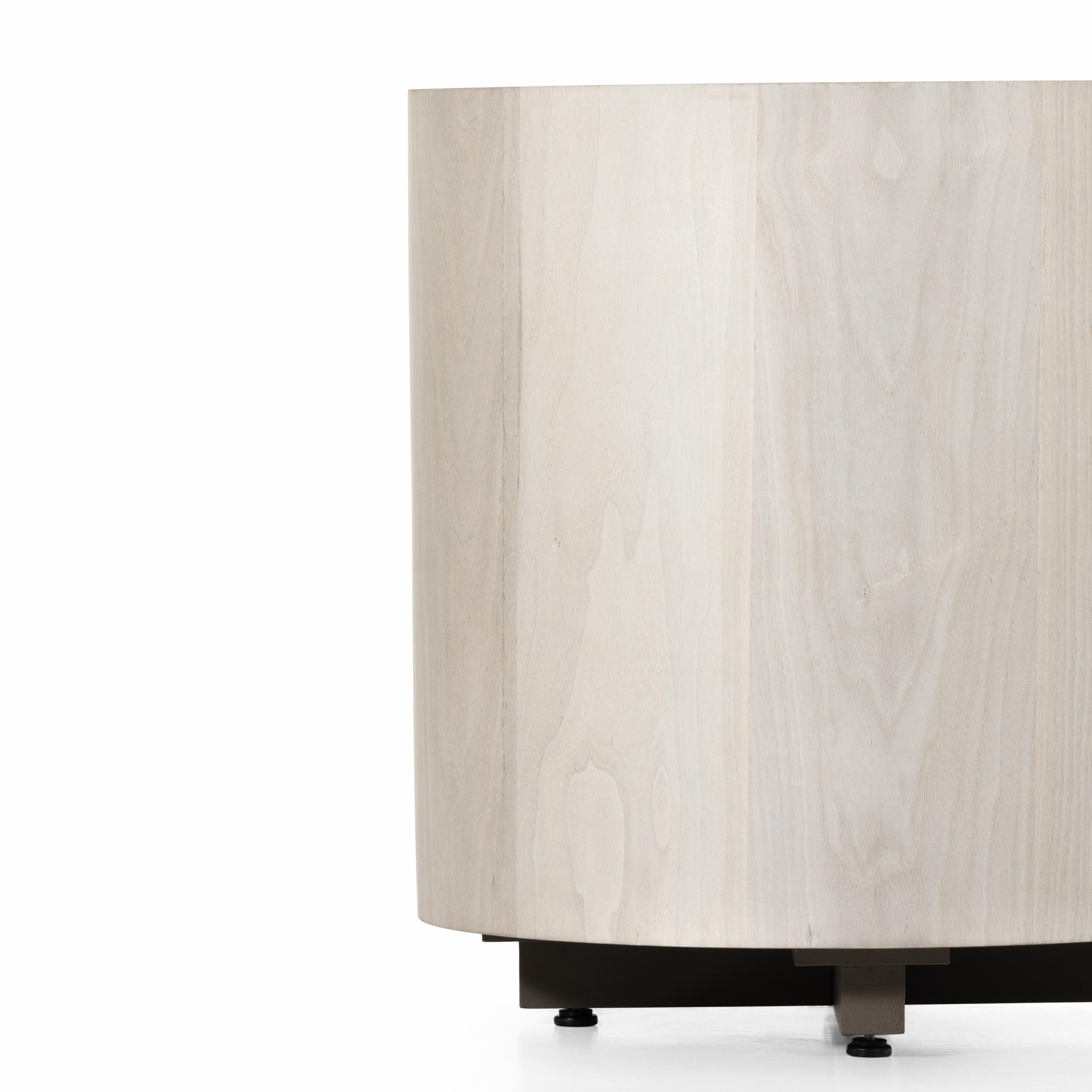 Hudson Round End Table - Ashen Walnut - Image 9