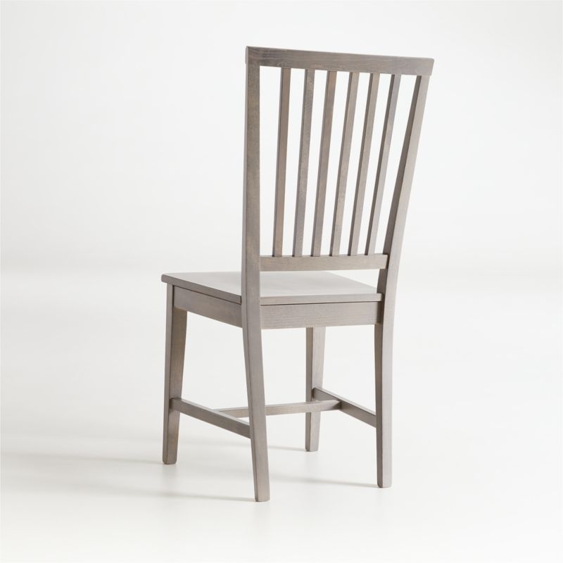 Village Dove Grey Wood Dining Chair - Image 3