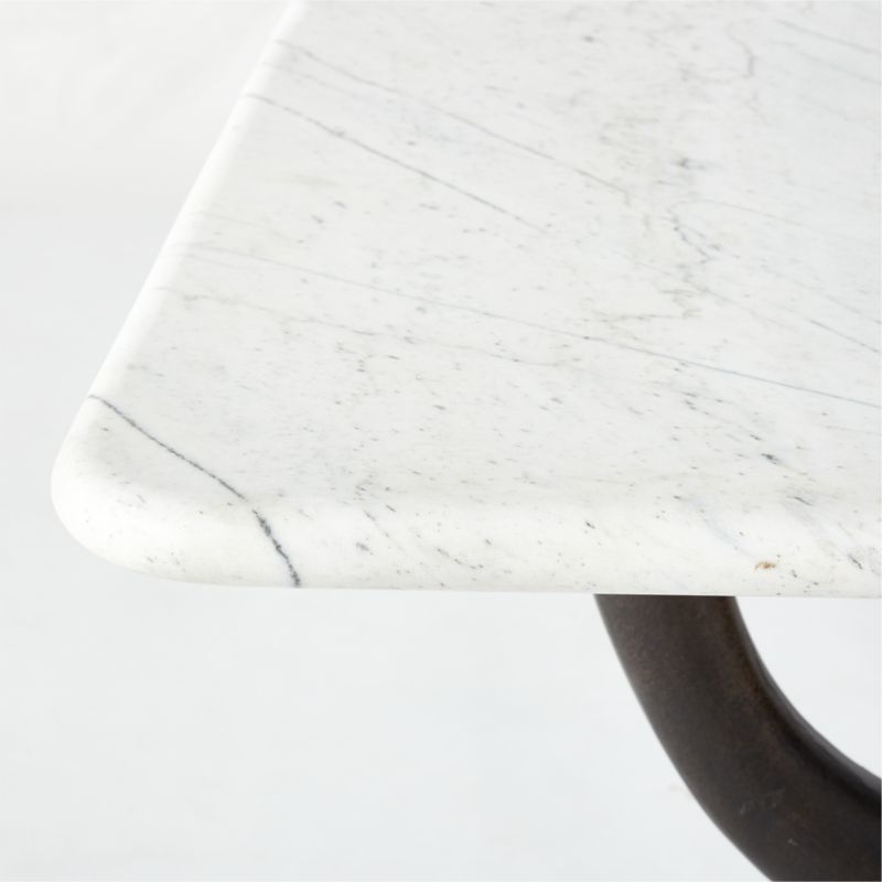 Sierra Cast Metal and Marble Dining Table - Image 5
