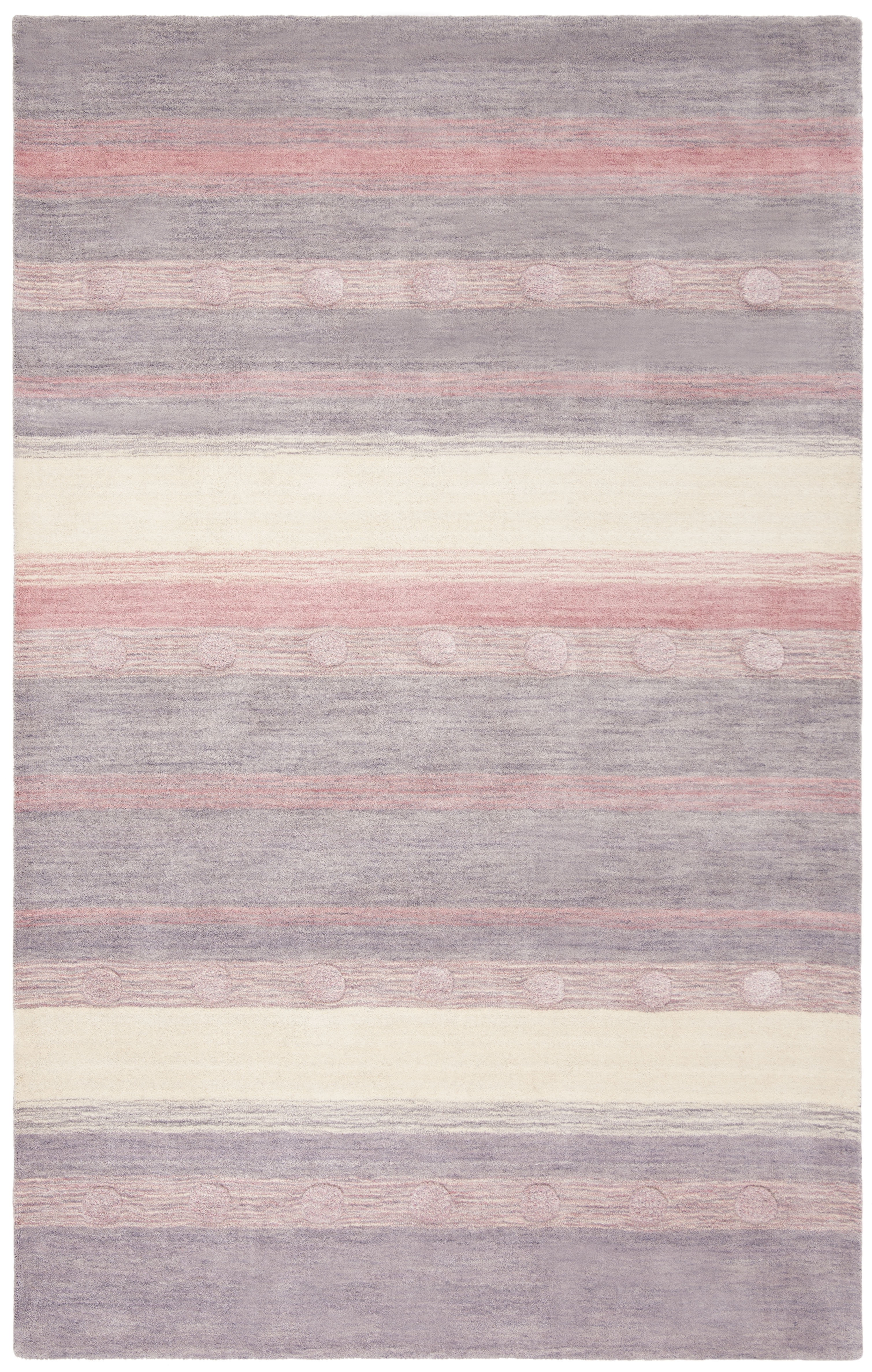 Arlo Home Hand Loomed Area Rug, SFK801V, Light Purple/Ivory,  5' X 8' - Image 0