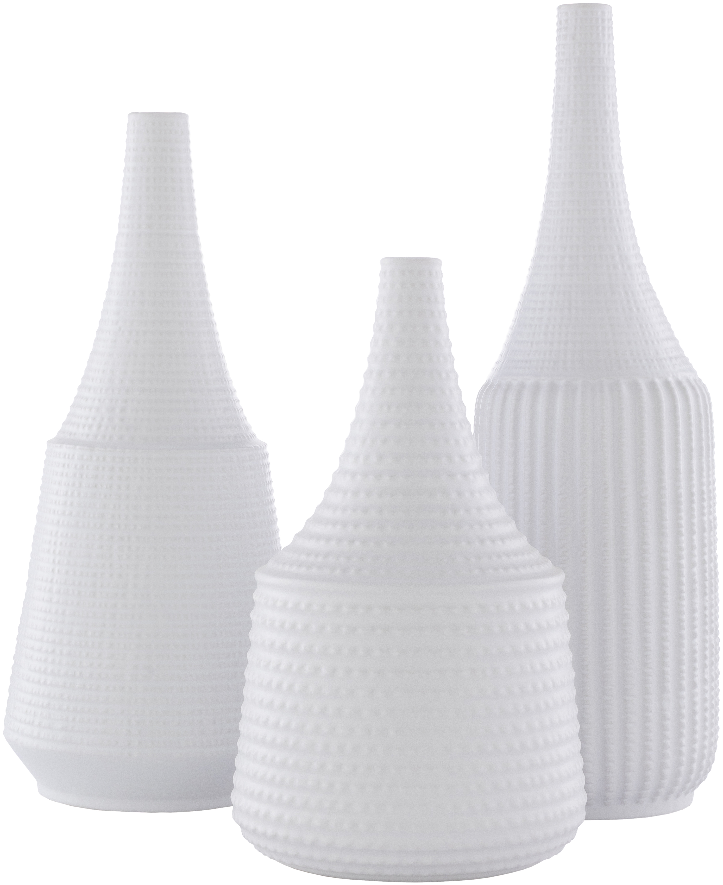 Ikon IKN-001 16"H x 7"W x 7"D,  18"H x 6"W x 6"D,  12"H x 7"W x 7"D Vase - Image 0