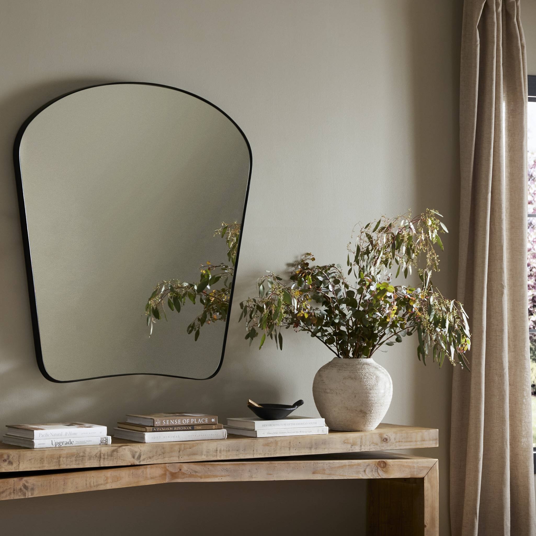 Merona Mantel Mirror - Iron Matte Black - Image 6