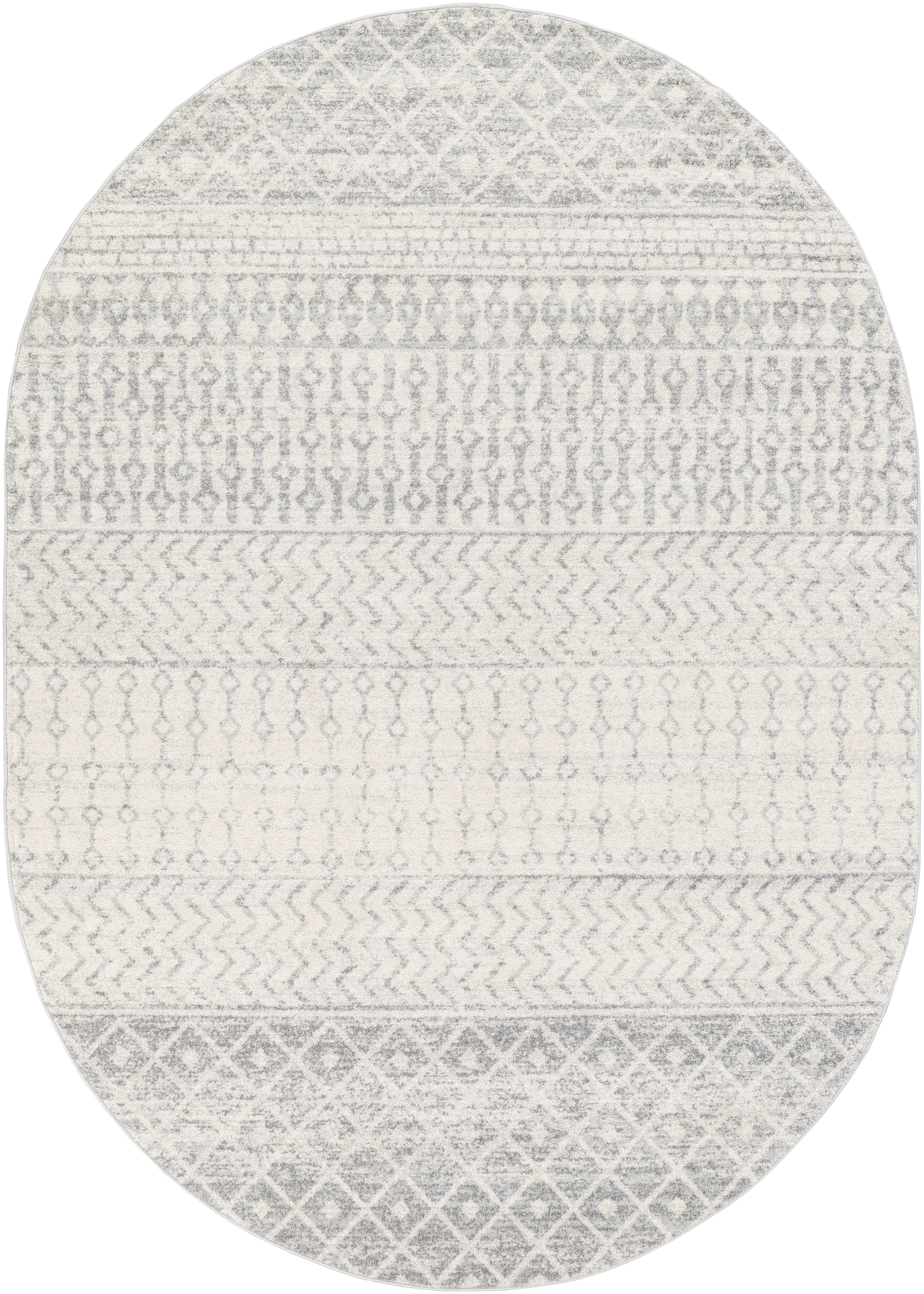 Elaziz Gray Indoor 5' x 8' Machine Woven Rug - Image 0