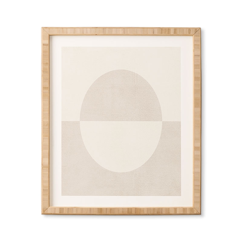 Round by almostmakesperfect - Framed Wall Art Basic White 30" x 30" - Image 4