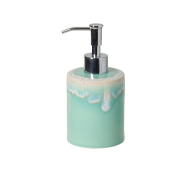 Casafina Taormina Stoneware Bathroom Soap Dish, Aqua - Image 3