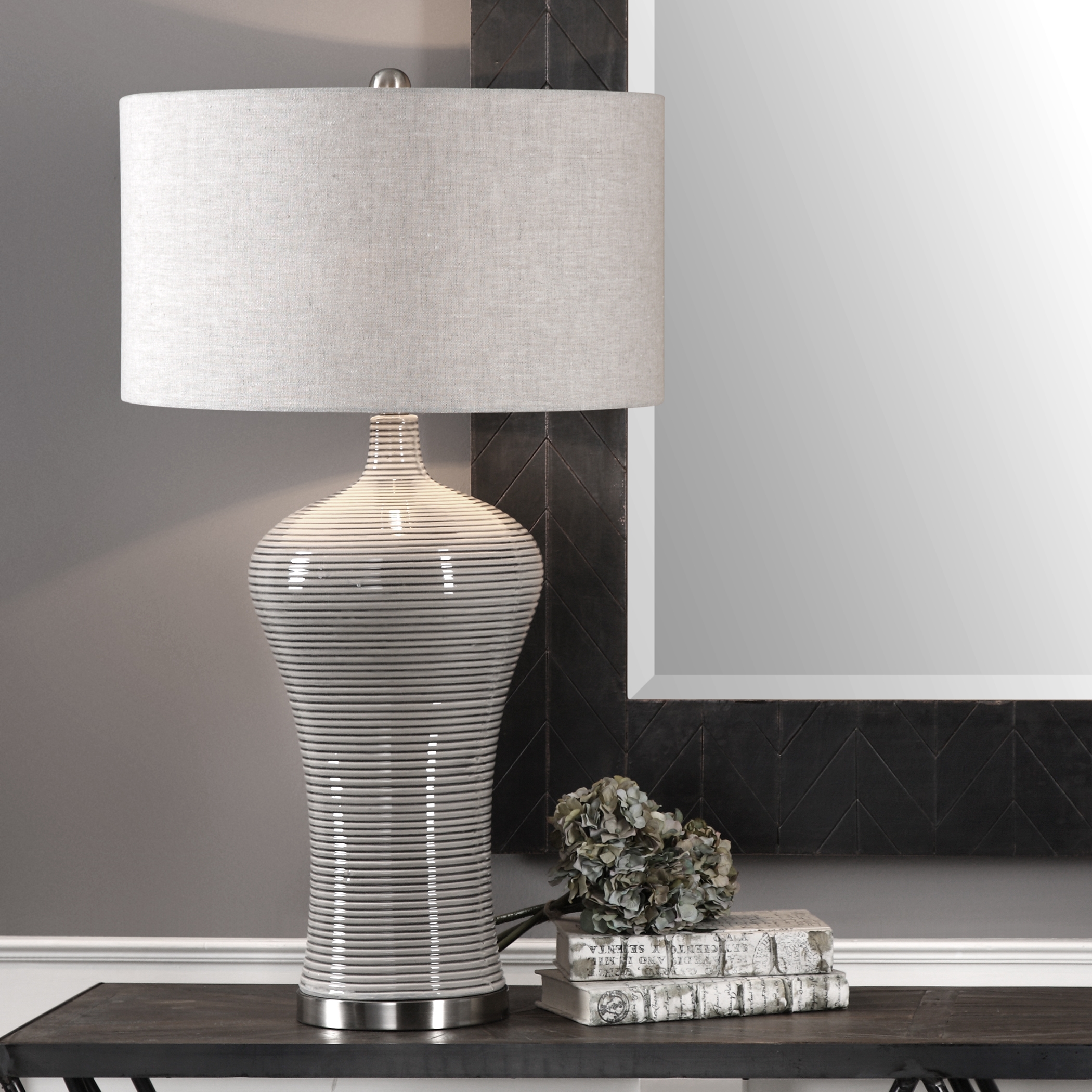 Dubrava Light Gray Table Lamp - Image 2