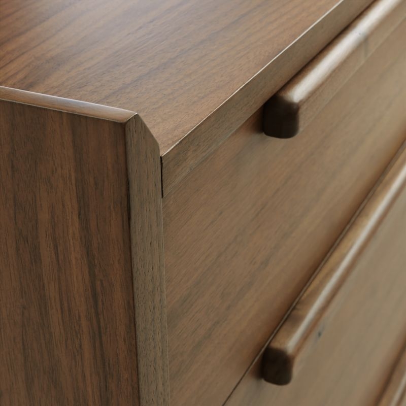 Tate 45.5" Walnut 3-Drawer Dresser - Image 6