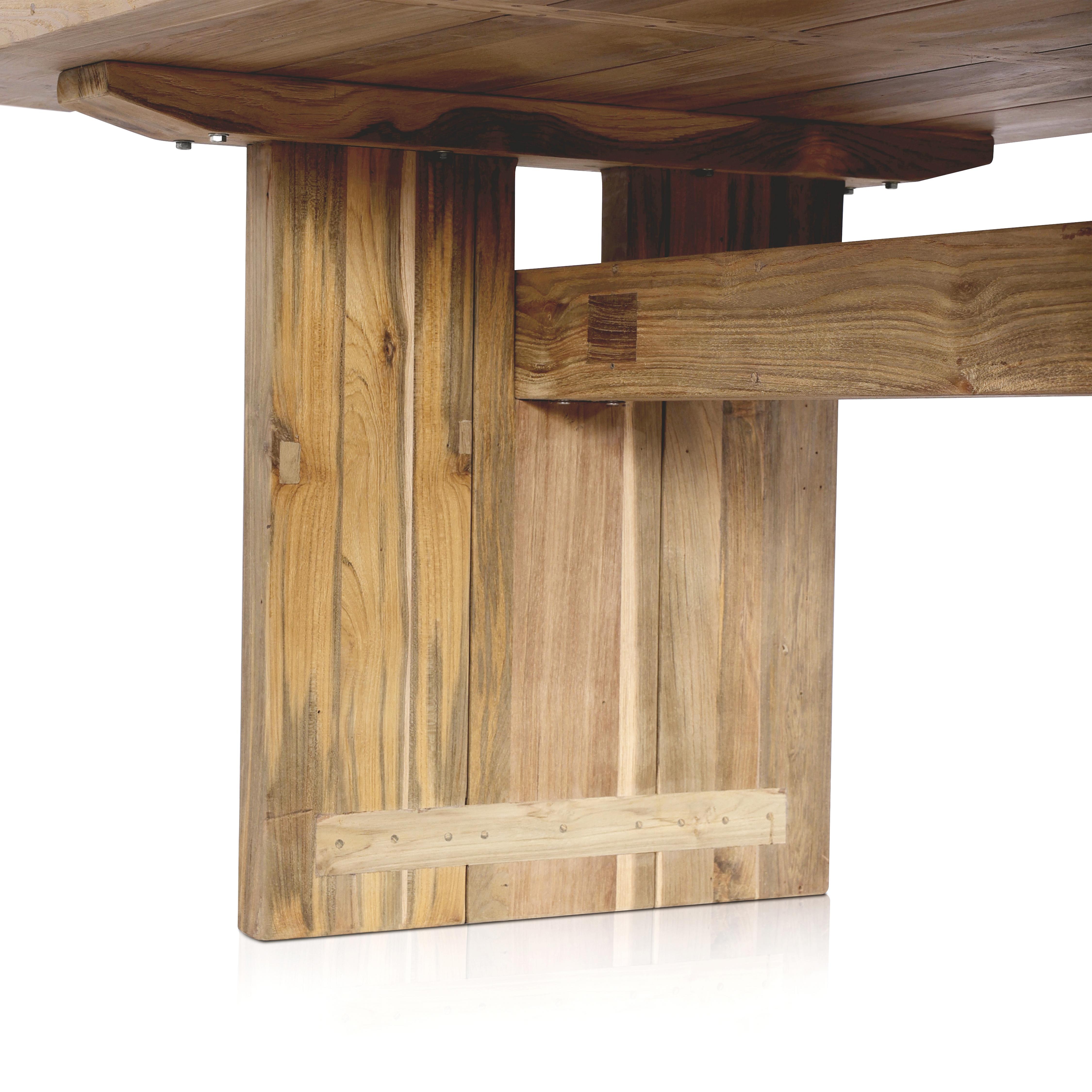 Brandy Outdoor Dining Table-92" - Reclaimed Natural FSC - Image 12