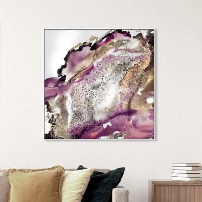 Abstract Glitter Bang I Dripping - Painting Print on Canvas - Image 0