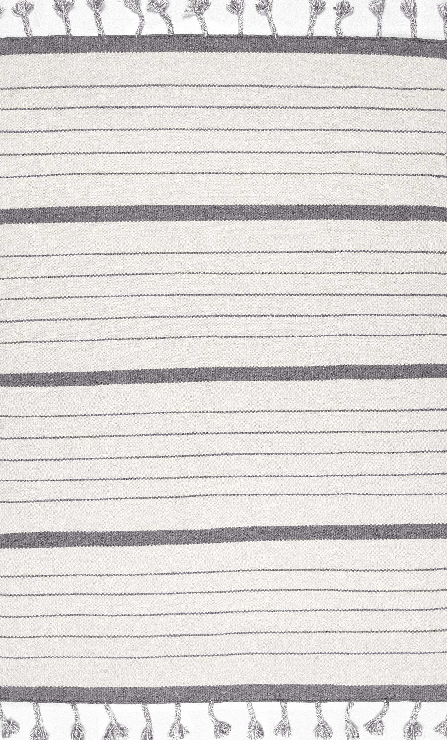 Samson Stripe Rug, 5' x 8', Gray - DISCONTINUED - Image 0