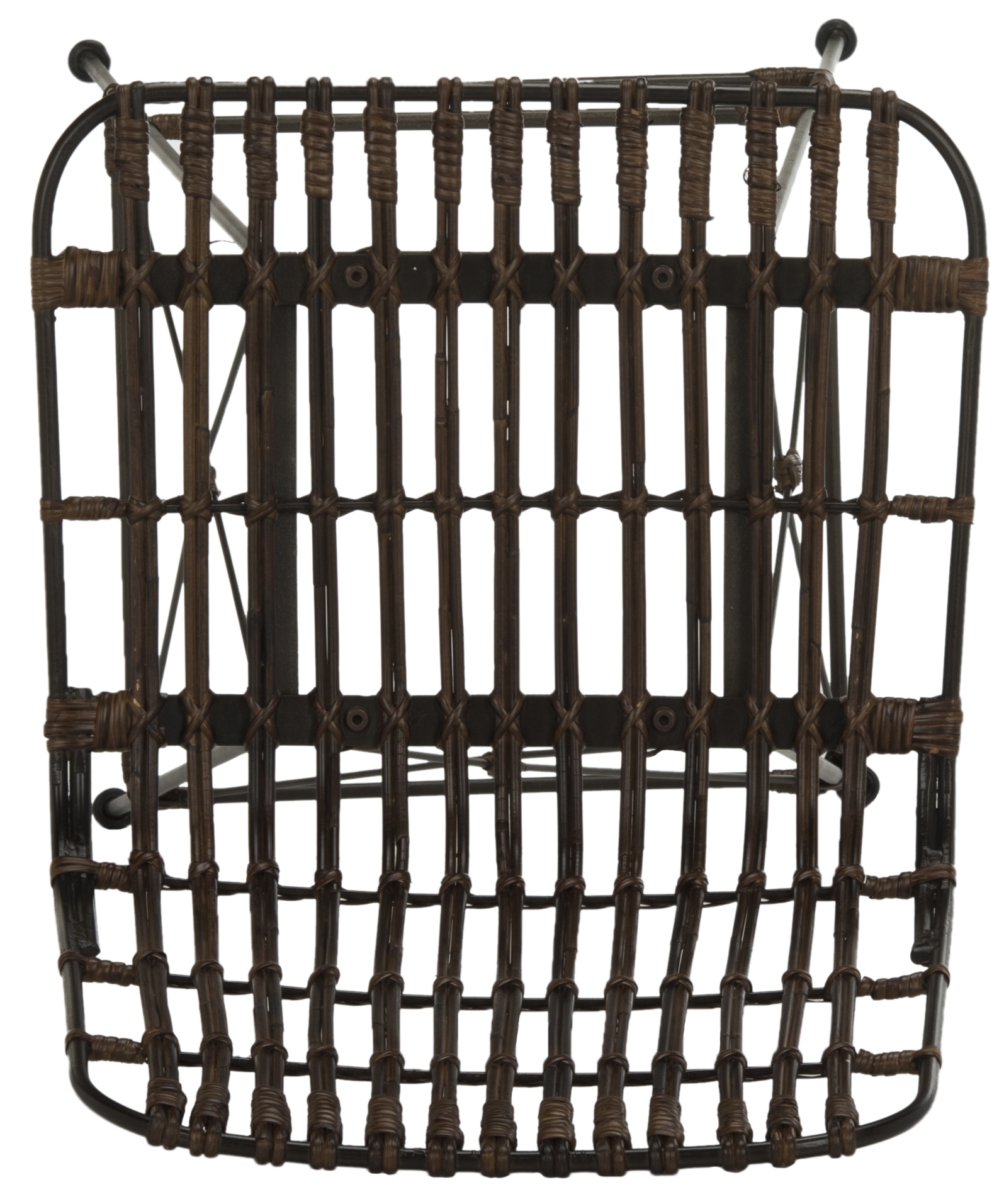 Minerva Wicker Bar Stool - Croco Brown - Safavieh - Image 6