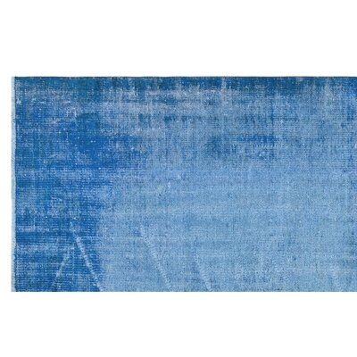 One-of-a-Kind Hand-Knotted 1960s Blue 4'2" x 7'2" Area Rug - Image 0