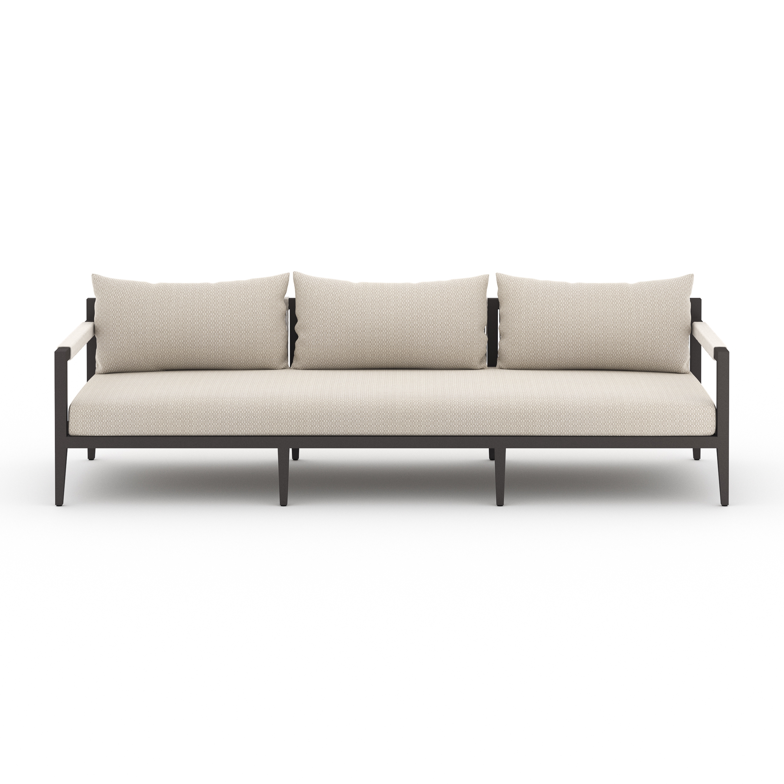 Sherwood Outdoor Sofa-93"-Bronze/Sand - Image 2