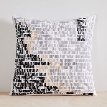 Cotton Silk Lines Pillow Cover Set, Set of 3 - Image 3