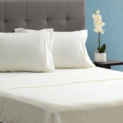 Solid 4 Piece Double Charcoal Sheet Set - Image 0