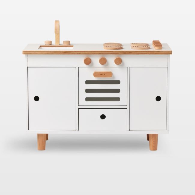 Lalo Coconut White Montessori Kids Play Kitchen - Image 0