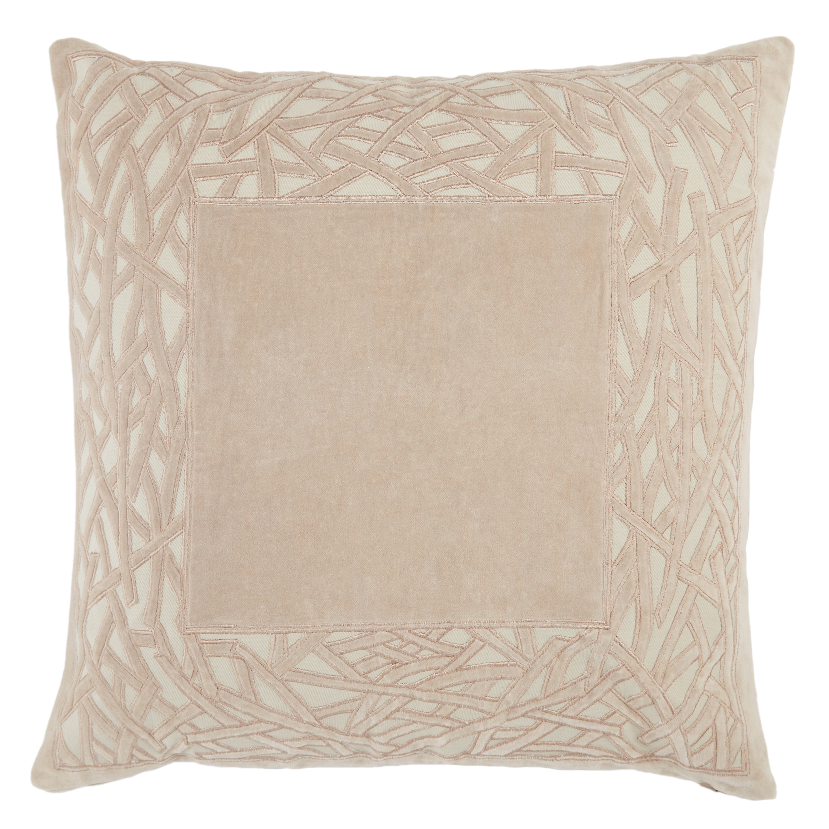 Design (US) Beige 22"X22" Pillow - Image 0