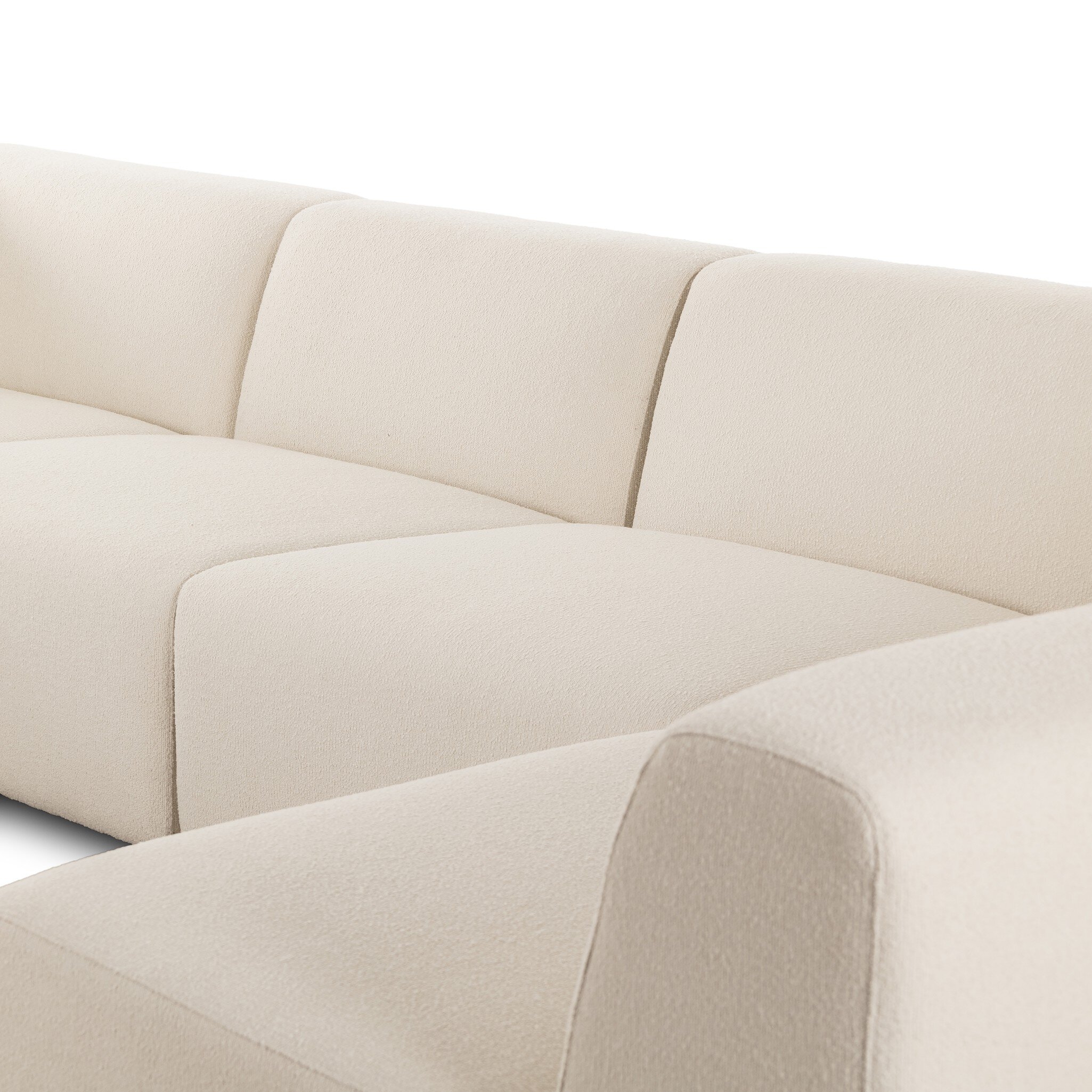 Lawndale 5-Piece Sectional + Chaise - Fayette Cloud - Image 5