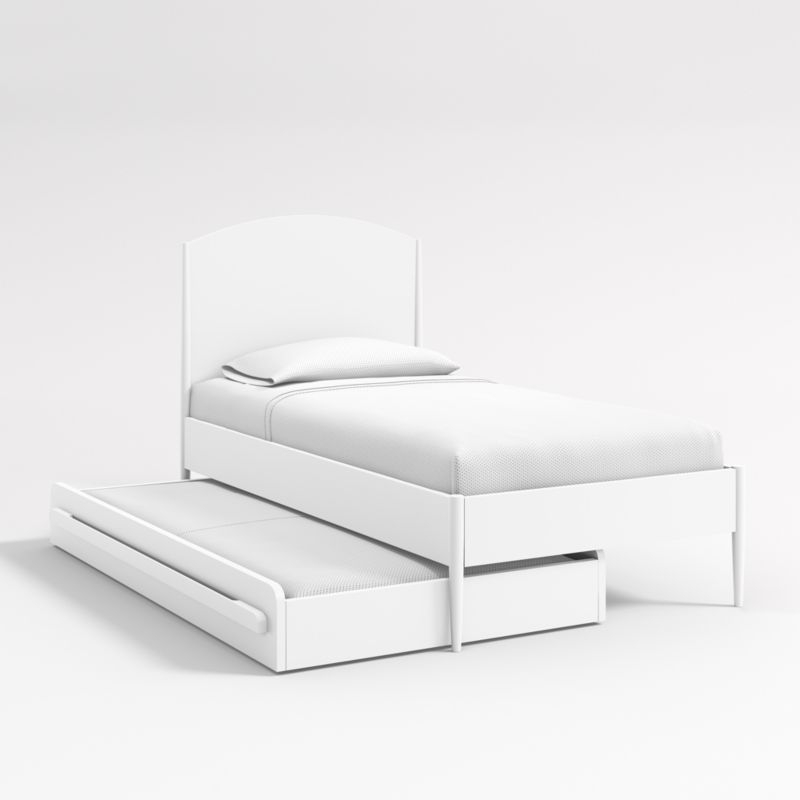 Kids White Twin Trundle Bed - Image 7