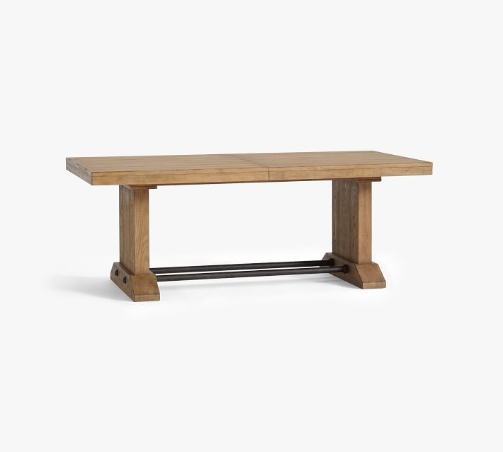 Fort Wood Extending Dining Table, Smoked Nutmeg - Image 9