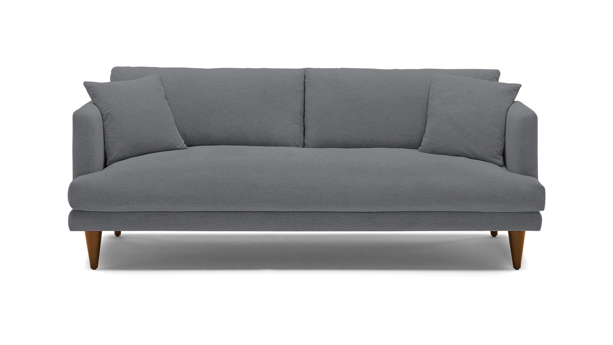 Gray Lewis Mid Century Modern Sofa - Essence Ash - Mocha - Cone - Image 0