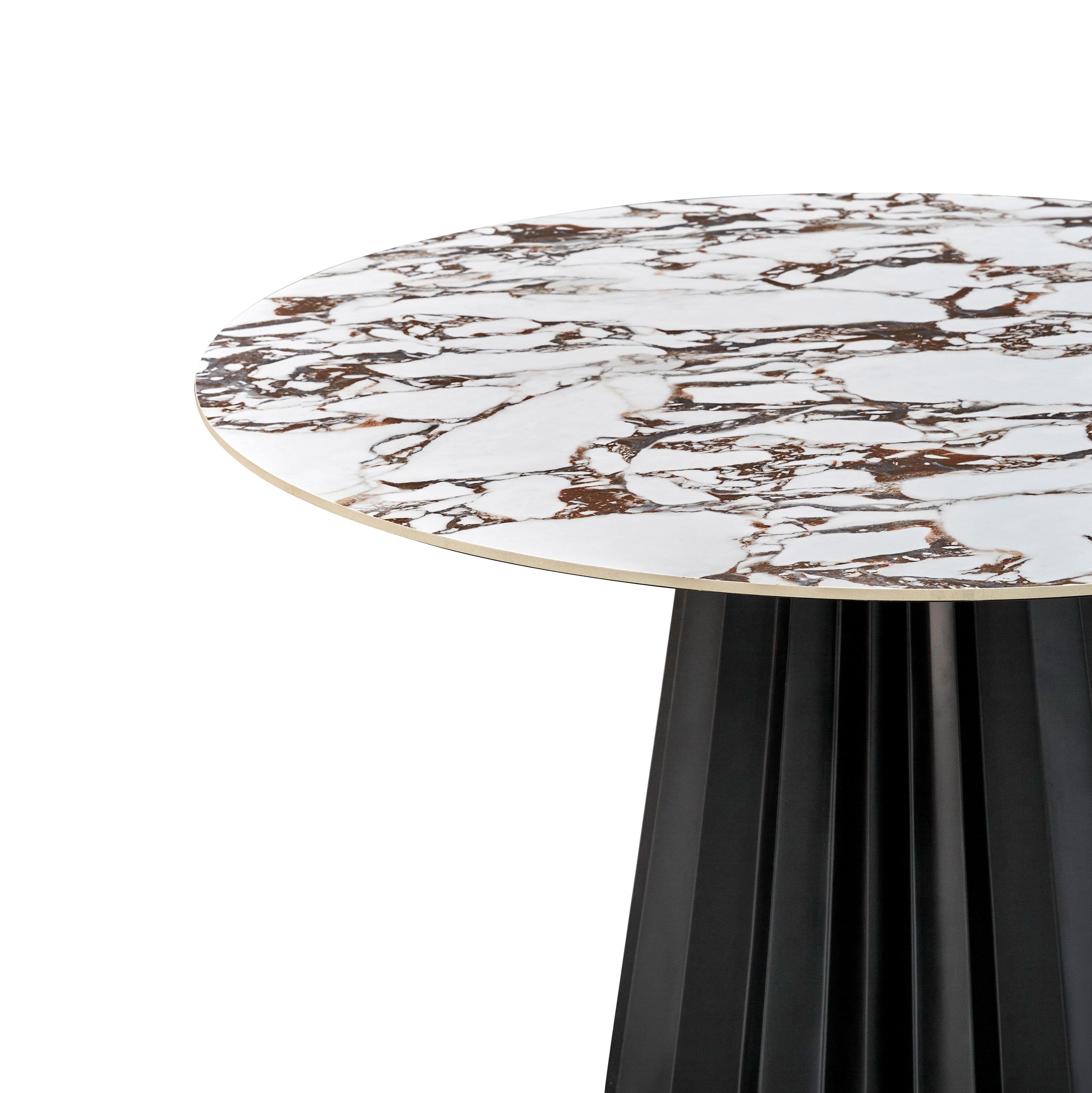 Jimena Marble Ceramic 47" Round Dining Table - Image 3