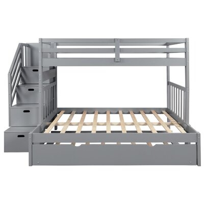 Hazzard Twin Over Twin Full Bunk Bed With Twin Size Trundle - Image 0