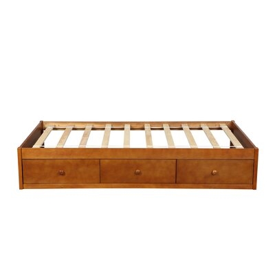 Twin Size Platform Storage Bed With 3 Drawers - Image 0