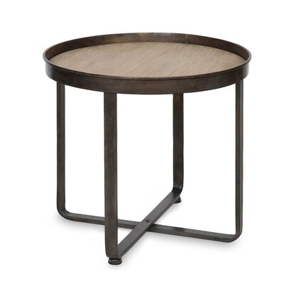 Quiles Round Metal End Table - Image 0