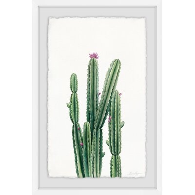 'Desert Blooms III' Framed Watercolor Painting Print - Image 0