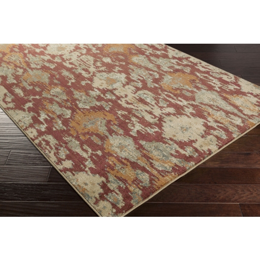 Arabesque Brown Indoor 8'10" x 12'10" Machine Woven Rug - Image 1