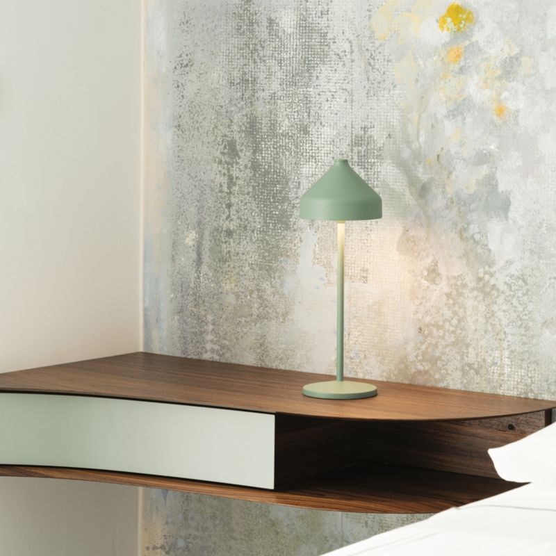 Amelie Pro Metal Table Lamp Mint Green by Zafferano America 13.4" - Image 1